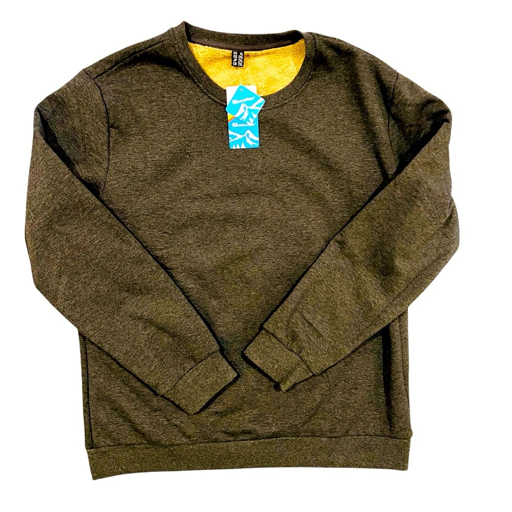 MAGCOMSEN Sherpa Lined Hi-Vis Gray Sweatshirt Men's XL